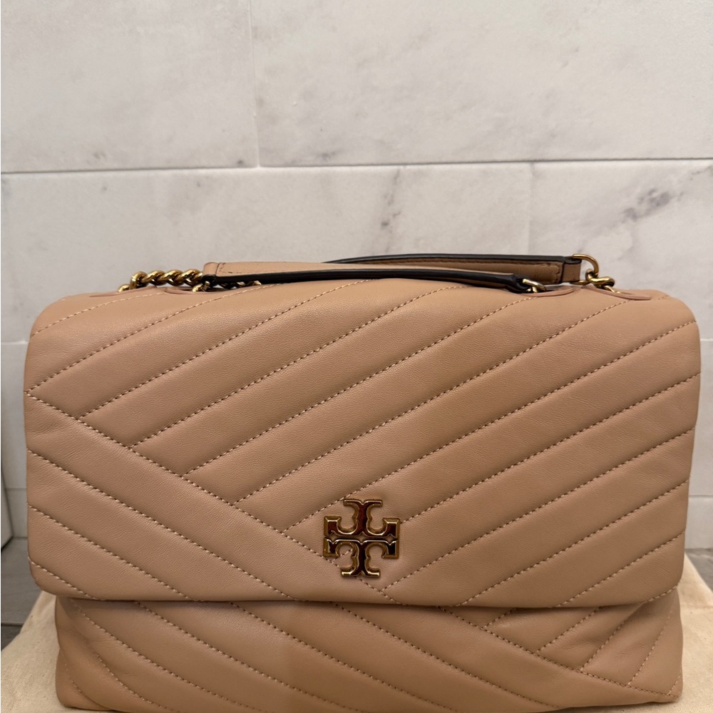 Tory Burch Kira Medium Leather Convertible Crossbody and Shoulder Bag
